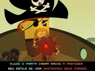 Game Wacky Pirate conta a história do pirata que se chama “Cabra Macho”