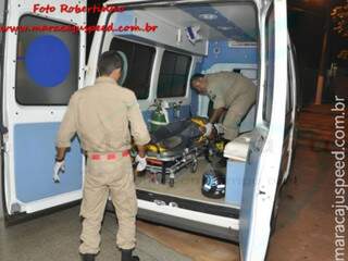 Motociclista chegou a ser encaminhado ao hospital, mas recusou atendimento. (Foto: Robertinho/Maracaju Speed)