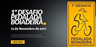 Banner no site oficial da competição que será disputada na primeira quinzena de novembro em Ribas do Rio Pardo 