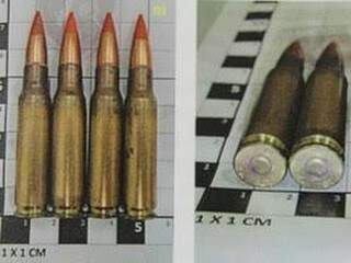 Munições de fuzil calibre 7,62mm foram encontradas (Foto: Divulgação)