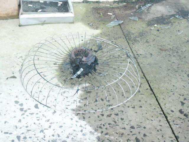  Ventilador caiu em carregador de bateria e causou inc&ecirc;ndio na gr&aacute;fica do TJ/MS