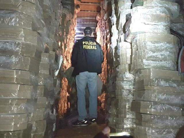 Carga de 700 kg de maconha era transportada dentro de caixas de pizza 