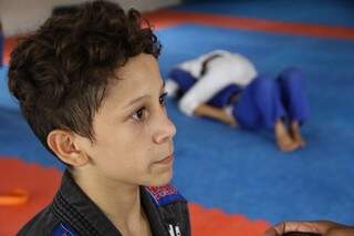 Gabriel Torres, 12, sonha em ser campeão e mundial de jiu jitsu. (Foto: Marcos Ermínio)