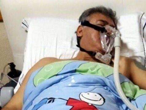 Pav&atilde;o aparece com respirador em foto, mas equipamento estava errado