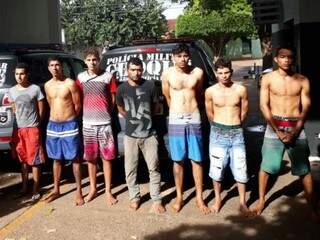 Sete presos envolvidos em roubos de carros na Depac Piratininga (Foto: Divulgação/ PM)