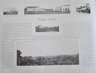 Imagem do Álbum Geográfico de Mato Grosso mostra a rua 13 de Maio e a Campo Grande de 1914.  (Foto: Reprodução/Vanessa Tamires)