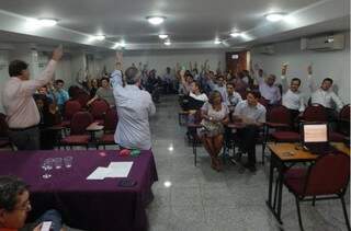Assembleia de peritos oficiais que votaram a favor da desvinculação da Pericia Oficial da Policia Civil - Foto Divulgação