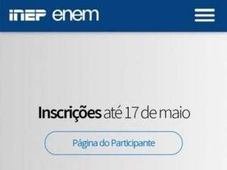Inscrições devem ser feitas pela internet, no site oficial do Enem (Foto: Reprodução)