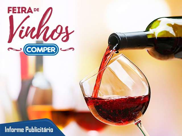 Comper realiza feira de vinhos com palestras gratuitas e degusta&ccedil;&atilde;o