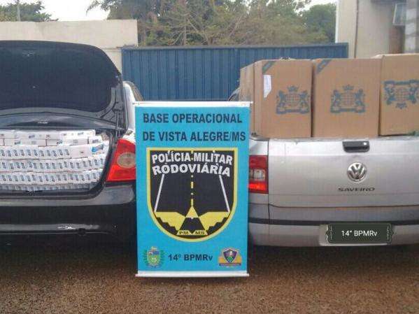 Pol&iacute;cia apreende 3 mil pacotes de cigarros avaliados em R$ 60 mil na MS-164