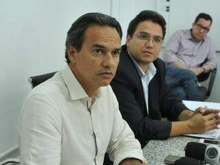 Marquinhos e Pedro Pedrossian têm o desafio de reduzir a folha de pagamento.  (Foto: Alcides Neto)