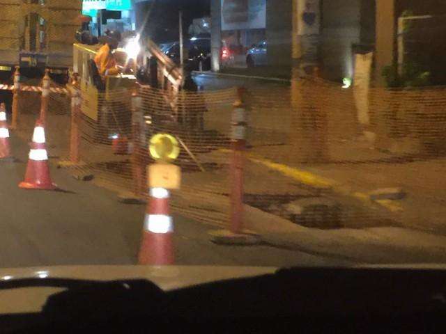 MSG&aacute;s executa servi&ccedil;os na avenida Zahran para liga&ccedil;&atilde;o de ramal de g&aacute;s natural 