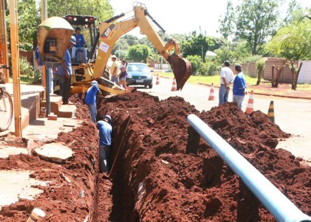 Sanesul moderniza 22,6 km da rede de &aacute;gua em Dourados