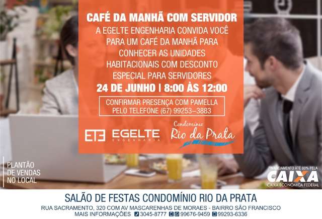 Construtora faz caf&eacute; da manh&atilde; em condom&iacute;nio onde servidor tem desconto na compra