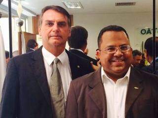 Novo superintendente do Trabalho, Jaber Cândido, ao lado do presidente Jair Bolsonaro (Foto: Reprodução/Facebook)