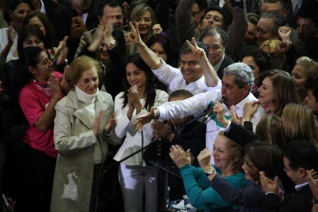 Nelsinho chora, pede apoio ao interior e destaca experi&ecirc;ncia do PMDB