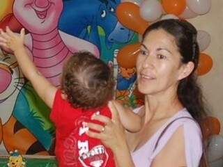 Dona Sônia comemora o primeiro aninho do neto, Bruninho (Foto: arquivo)