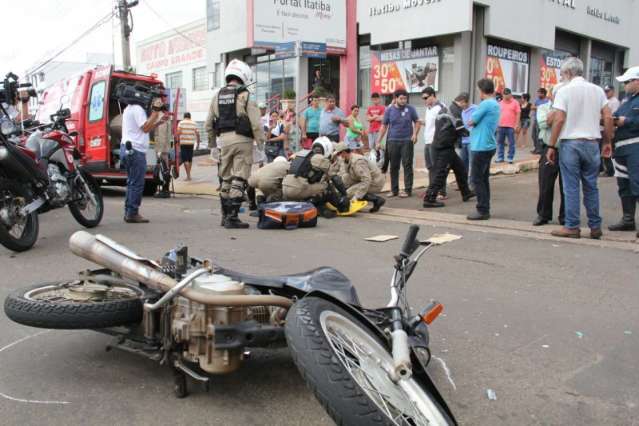 Acidente entre motos frustra viagem de casal para Goiás