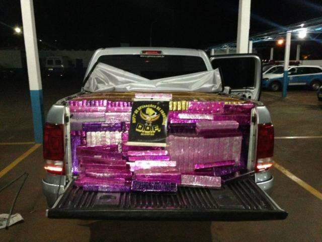 Amarok roubada em Goi&aacute;s transportava 1.400 quilos de maconha