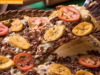 Pizza Pantaneira é um dos 50 sabores que fazem a fama da pizzaria. (Foto: Divulgação)
