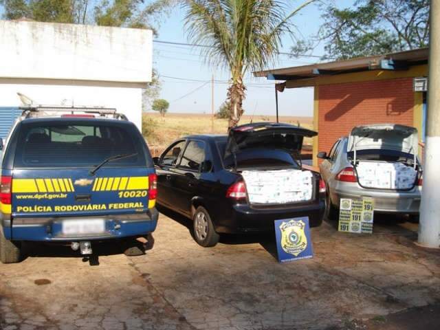  Ap&oacute;s persegui&ccedil;&atilde;o, pol&iacute;cia apreende R$ 12 mil em cigarros 