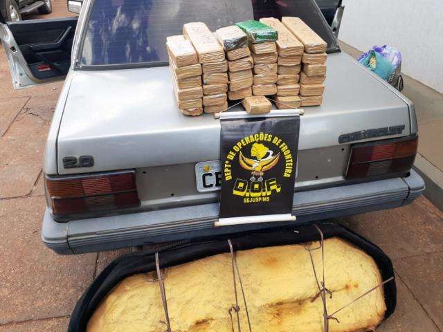 Jovem &eacute; preso pelo DOF com maconha que seria traficada na Capital 