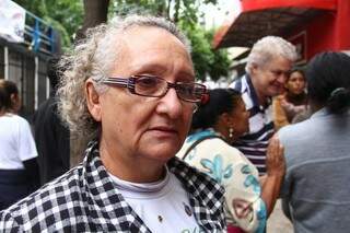 Maria Regina, 60 anos, é espírita há 30 anos e participou da marcha a favor da vida. (Foto: Marcos Ermínio)