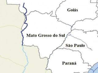 Mapa da Hidrovia do Paraguai. (Foto: Divulgação)
