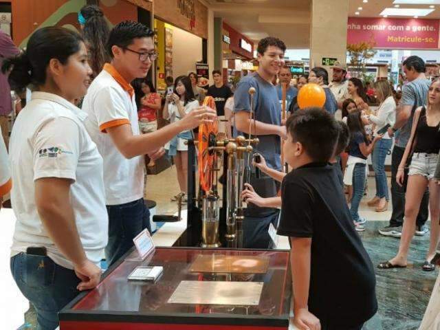 Energisa leva a shopping da Capital espa&ccedil;o para divulgar experimentos