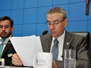 Deputado Paulo Corrêa (PSDB), autor do projeto, durante sessão (Foto: Luciana Nassar/ALMS)