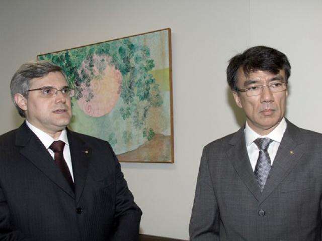 Puccinelli se re&uacute;ne com novo diretor de Governo do Banco do Brasil