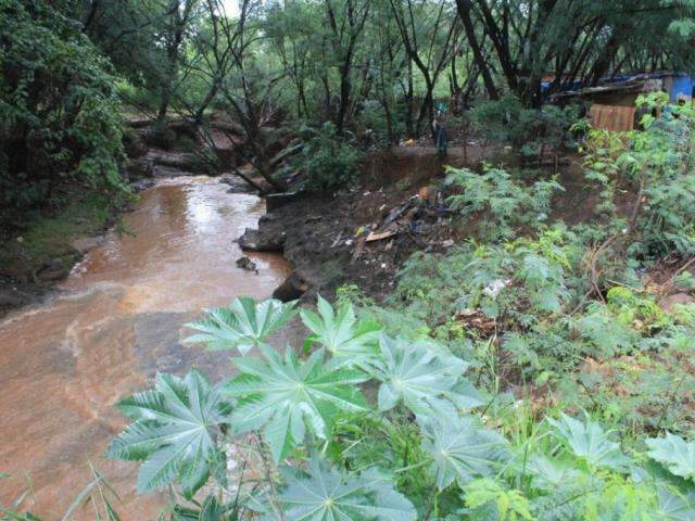 Medo de chuva forte faz moradores refor&ccedil;arem barracos em &aacute;rea invadida 