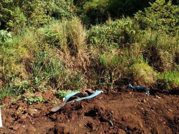 Crian&ccedil;as encontram corpo enrolado e com sinais de espancamento