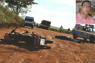 Acidente ocorreu na estrada vicinal, conhecida como Engenho Velho. (Foto: Reprodução/CaarapóNews)