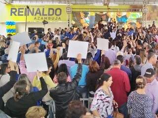 Convenção do PSDB acontece nesta manhã em Campo Grande; partido aguarda 14 aliados em coligação. (Foto: Fernando Antunes)