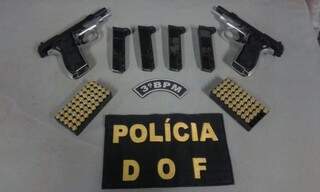 Dupla pagou R$ 3 mil por cada pistola em Pedro Juan Caballero. (Foto: Divulgação)