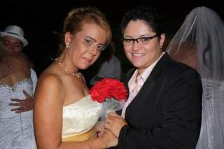 Denilza e Maria Luiza no casamento em 2014 (Foto: Arquivo Pessoal)