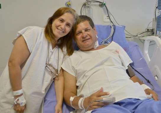 No primeiro transplante do ano na Santa Casa, mulher doa rim para marido