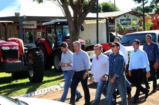 O governador esteve na manhã de hoje na cidade Maracajú participando da abertura da exposição agropecuária. (Foto: Chico Ribeiro/GOVMS)