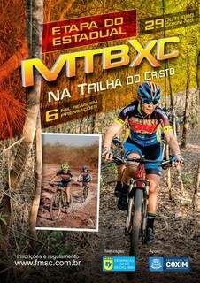 Folder da competição de MTB que será disputada em Coxim (Arte: Divulgação)