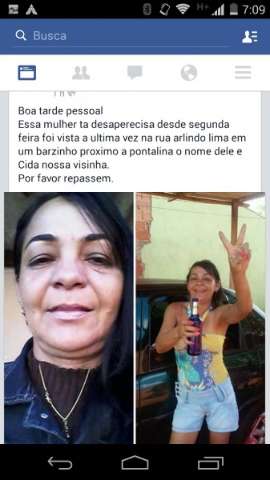 Filho procura por m&atilde;e desaparecida h&aacute; dois dias, no Universit&aacute;rio