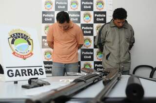 Sergio Tambor e Mario Honório estão detidos no Garras. (Fotos:Rodrigo Pazinato)
