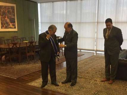 Reinaldo sai otimista de reunião com presidente Michel Temer e ministros