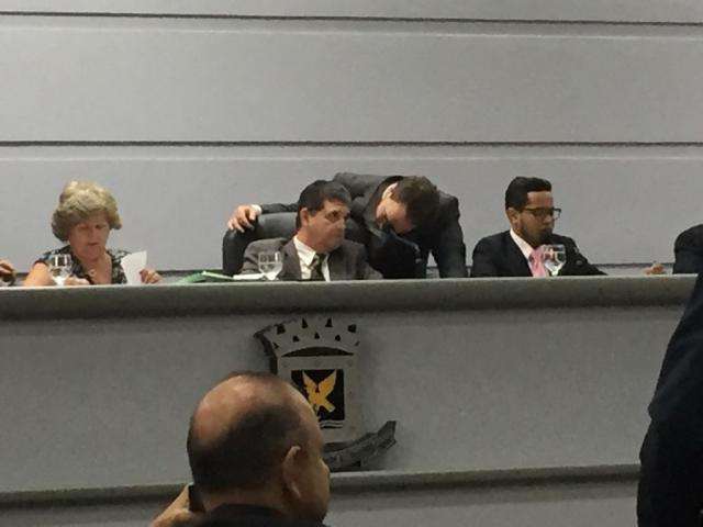 Presidente da Câmara se envolve em acidente no Centro da Capital