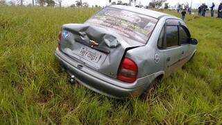 Vítima foi atingida por um Chevrolet Corsa Classic, com placas de Campo Grande. (Foto: Fronteira News)