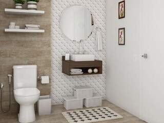 Do revestimento 3D ao tapetinho do banheiro, são centenas de produtos à venda. (Foto: Divulgação)