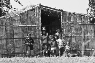 Casa na aldeia Marangatu. (Foto: Marcos Ermínio)