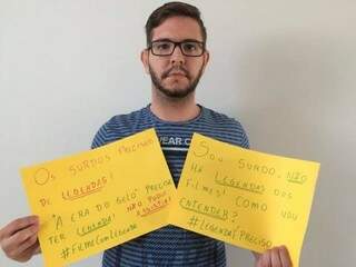 Legenda é preciso, diz Danilo, estudante de Ciências da Computação e deficiente auditivo. (Foto: Arquivo Pessoal)