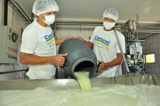 Industrialização agrega valor à cadeia produtiva do leite. (Foto: João Garrigó)