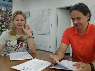 Catiana Sabadin e o prefeito, Marquinhos Trad. (Foto: Yarima Mecchi/Arquivo)
